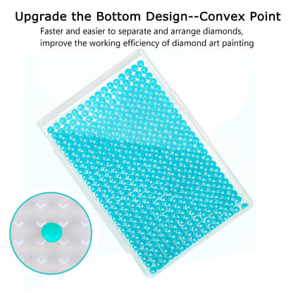 45Pcs Diamond Art Storage Trays Diamond Painting Storage Trays with Lids, 2-in-1 Diamond Art Storage Containers Case Stackable Diamond Dotz Accesso Diamond Dot Organizers Storage (45Pcs Storage Set)