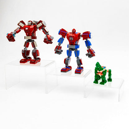 Cerpourt 2 Sets Acrylic Display Risers(4",5",6") Product Stand ((4"x5"x6") Clear Risers)