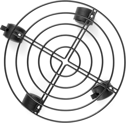 3 Pack 10.6 Inches KEILEOHO Metal Plant Caddy with Wheels, Heavy Duty Plant Caddy Stands, Rolling Plant Stand