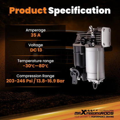 Air Suspension Compressor for Mercedes-Benz W164 X164 GL350 GL450 GL550 ML350 ML450 ML500 ML550 ML63AMG 2006-2012 Air Pump 1643200004 1643201204 A164320120405