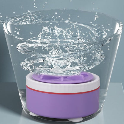 Mini Turbo Washing Machine - USB Portable Small Clothes Washer for Travel, Timed Adjustable Laundry for Underwear, Baby