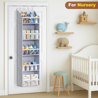 20 Closet KEETDY Pairs Over The Door Shoe Organizer for Large Clear Pockets Hanging Shoe Rack for Door Hanger Boot
