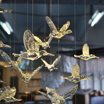 Ceiling Decoration Flying Bird Lifelike DIY Hanging Decorative for Kindergarten Shopping Mall Bedroom Party Christmas Tree