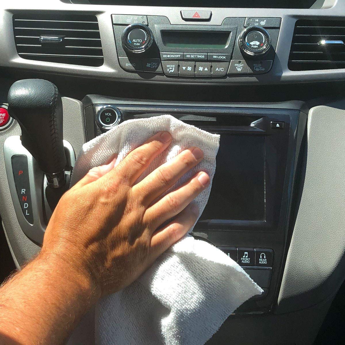 Grab•a•Rag Microfiber Cleaning Cloth, Soft Highly Absorbent Lint-Free Streak-Free Reusable Microfiber Towel Wipes for House, Kitchen, Bathroom, Car, Electronics, TV Screen, Pack of 75 (11.7" x 12.3")…