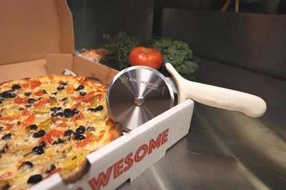 Dexter-Russell 4" Pizza Cutter, P177A-4PCP | SANI-SAFE Series, Stainless Steel Blade with Slip-Resistant Polypropylene Handle | Heavy-Duty Rotary Cutter for Pizza, Pastry & More | Made in USA