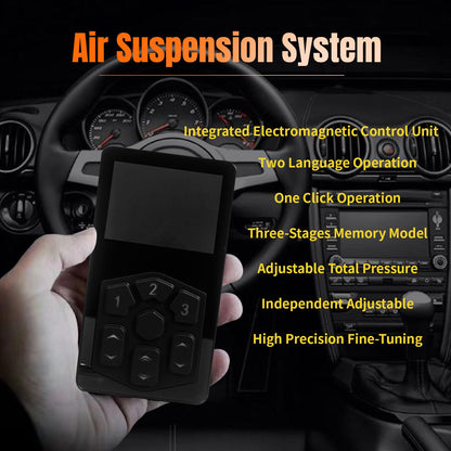 Air Management Top Grade 4-Valve Air Suspension System kit, Electronic Controll System/wireless remote control/pneumatic/airlift 3-Stages Memory ﻿