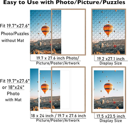 19.7x27.6 50x70 cm 18x24 19.7 27.6 19.7 27.6 inch 1000 JCJMY Puzzles Frame for Puzzles Poster Photo Picture, Display