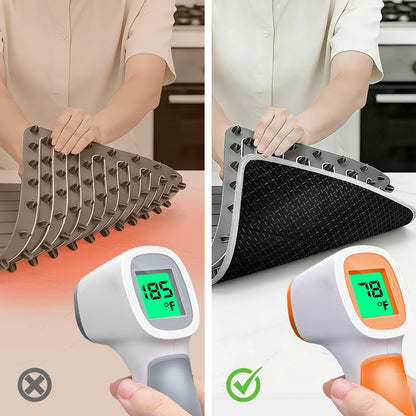 35.4×15.4 in Heat Resistant Mat for Food Warming Mats, Heat Resistant Mats for Countertop Reflects 95% of Heat, Waterproof and Oilproof Hot Pad With Non-slip Bottom for Air Fryer, Coffee Maker, Oven