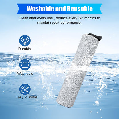 Vanclearidea Replacement Roller Brush Compatible with Tineco iFloor 3/ Floor One S3/ iFloor 2 Brushroll Cordless Wet Dry Vacuum Cleaner-2Pack