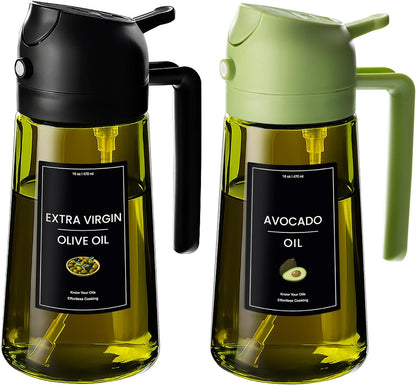 16oz/470ml 2 1 CXINYI - Olive Oil Dispenser for Kitchen with Stickers - in Olive Oil Sprayer for Cooking, Air Fryer