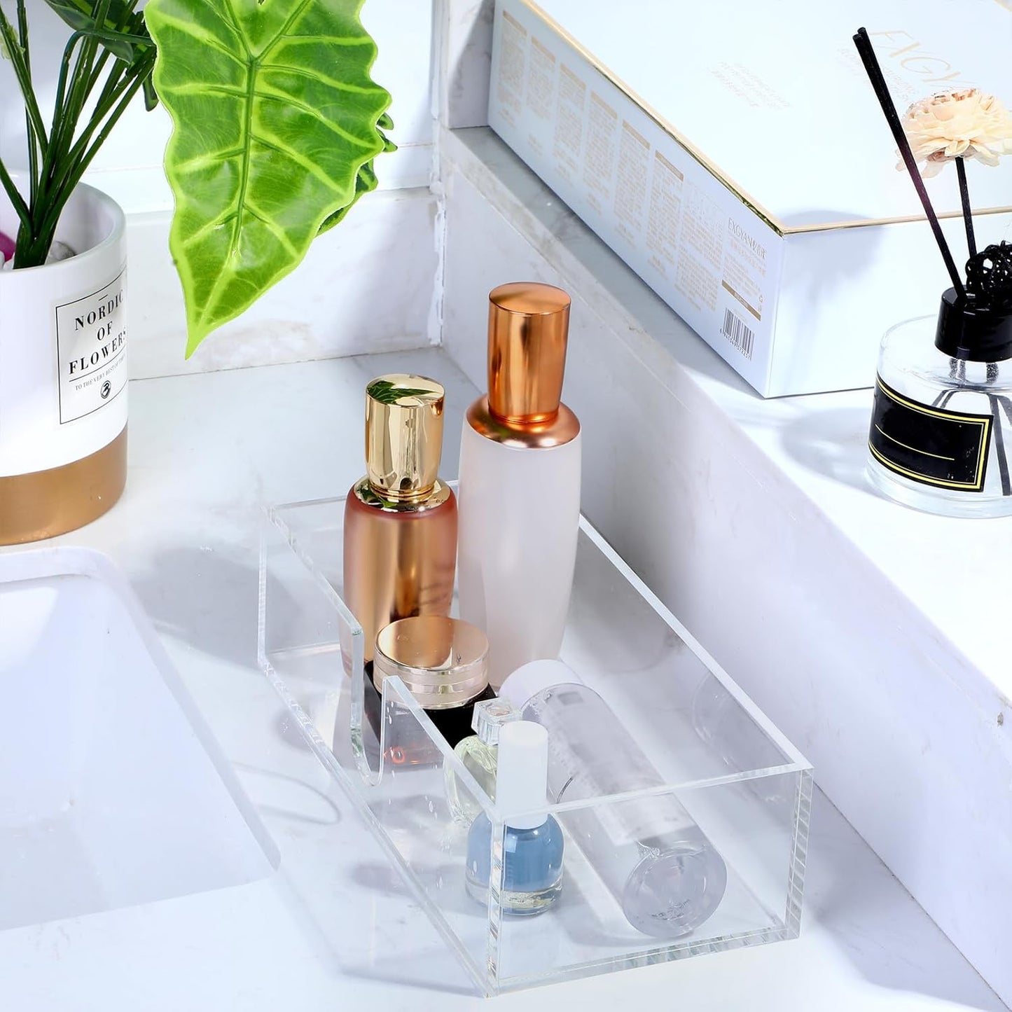2 2.75 Inch Countertop Mumufy Pcs Paper Napkins Holder Fold Paper Towel Dispenser Height Acrylic Multifold Towel