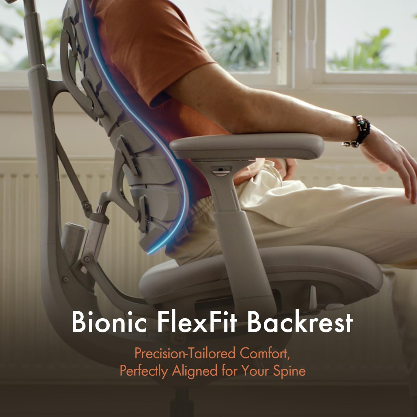 LiberNovo Dynamic Ergonomic Desk Chair + StepSync Footrest + Extra Battery Bundle - Comfy Home Office Chair with Adaptive Lumbar Support, 160° Recline & Built-in Spine Stretch, Green+45cm