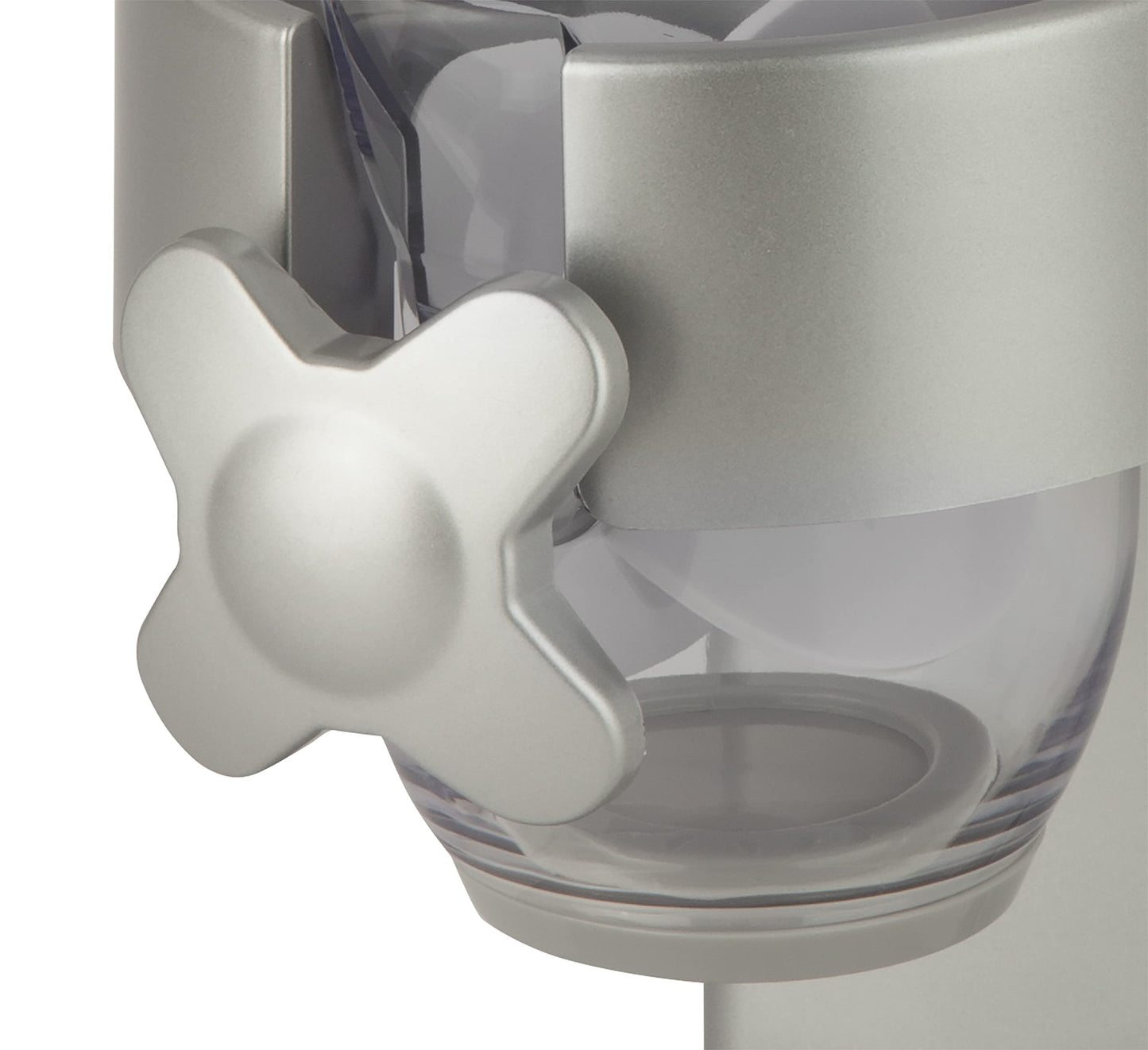 Honey-Can-Do Zevro Indispensable Single Dry Food Dispenser – Countertop Cereal Dispenser with Portion Control, 17.5 oz Capacity, Airtight BPA-Free Food Storage, Silver