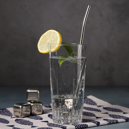 Long Stainless Steel Ice Tea Spoons, Bar Spoons with Straw for Mixing, Stirring, and Drinking