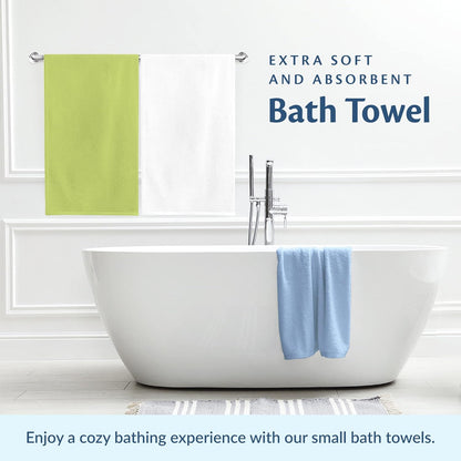 24 40 inches (6) Small and Lightweight Cotton Towels Assorted Pastel Mix x Towels Perfect Size for Hair Drying