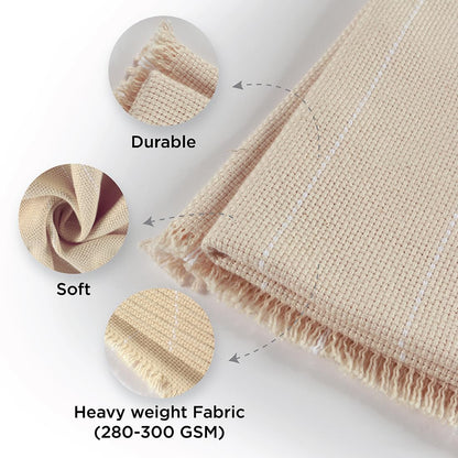 The Oxford Company Monk's Cloth | Punch Needle Fabric- Foundation Cloth Suited for Punch Needle Rug Hooking (1 Yard (72" Width))
