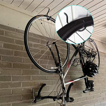 Skiennix 12PCS Heavy-Duty Bike Storage Hooks - Wall-Mounted Design for Bikes & Gear Storage