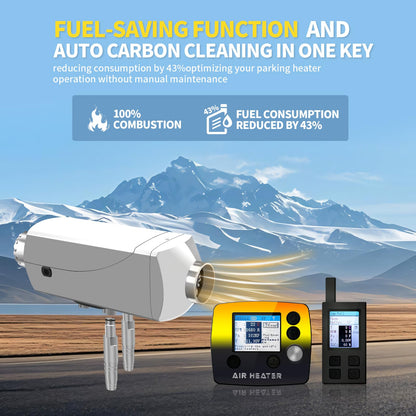 8kW Diesel Heater 12V，All-in-One Water - Air Heater with LCD Display,Automatic Water Temperature Control,for RV Water Tank Heating,Diesel Parking Heater for RVs, Trucks, Ships
