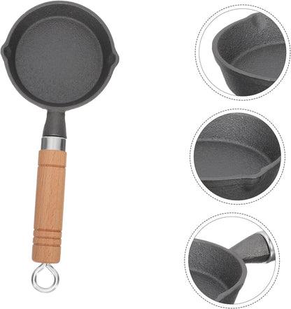 Zerodeko Mini Omelet Pan, Round Griddle, Nonstick Cookware for Camping, Hard Ground Tent Pegs