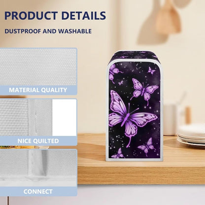 Electric Can Opener Dust Cover - Butterfly Decorative Kitchen Appliance Cover, Machine Washable for Home Use