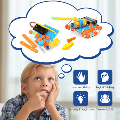 STEM Science Kits for Kids 8-12, Robotics Robot Building Car Kit STEM Toys for Boys Robots Craft 8-10, Science Activities Experiment Engineering Project Electronics 8 10 12 14 Year Old Boy Gifts