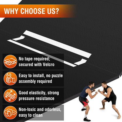 Generic Rollout Wrestling Mat Waterproof Gymnastics Training Mat for BJJ MMA Martial Art Boxing Grappling & Judo