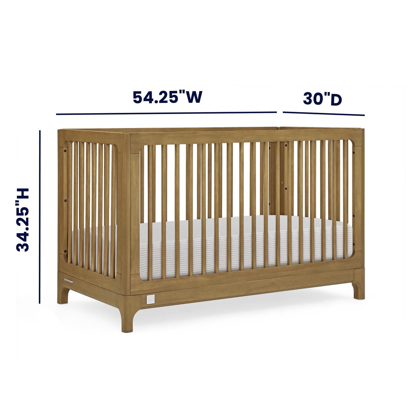 babyGap Wren 4-in-1 Convertible Crib by Delta Children - Greenguard Gold Certified, Acorn