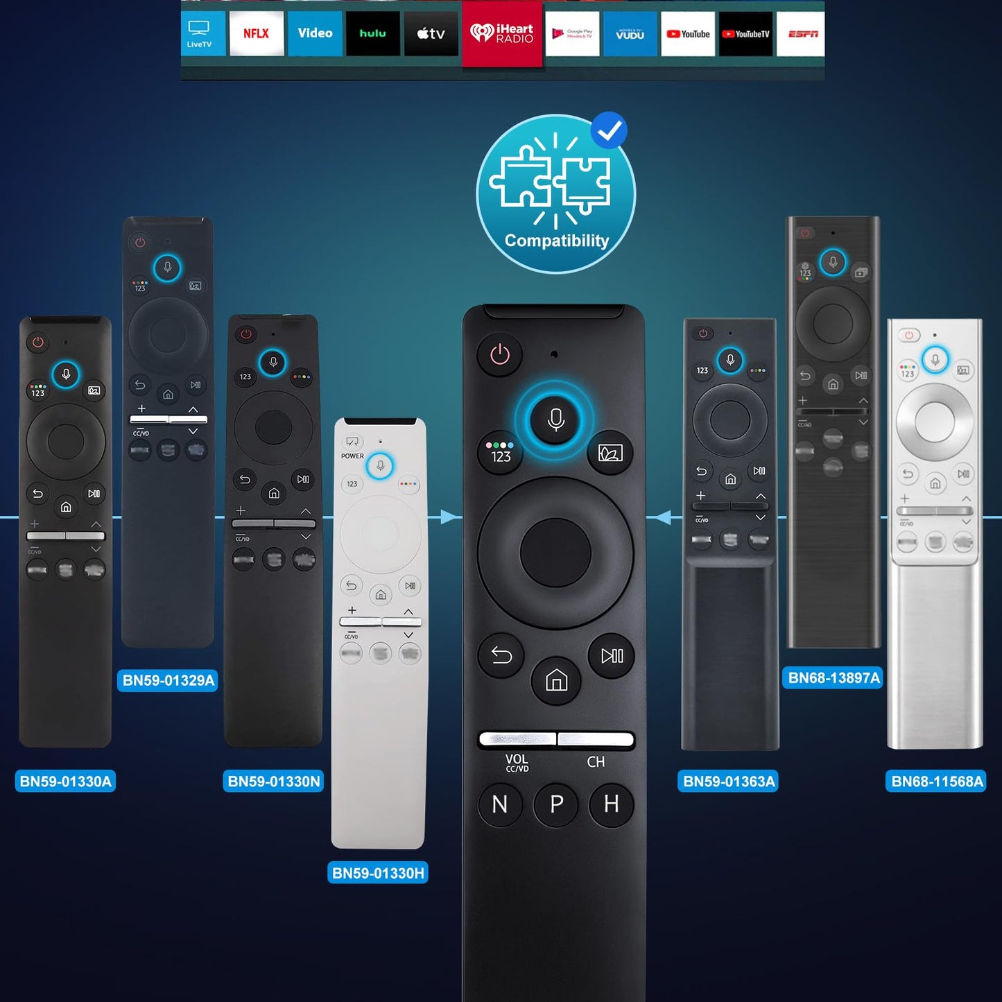Replacement for Google-Chromecast-Remote, for Chromecast with Google TV Remote 4K/HD & Google TV Streamer 4K(Only for Snow Chromecast Google)