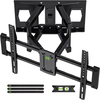 USX MOUNT Full Motion TV Wall Mount - Fits 42-84 Inch TVs, Holds Up to 120lbs, Max VESA 600x400mm, Dual Articulating Arms