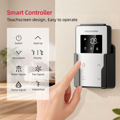 MIZUDO 180,000 BTU Propane Gas Tankless Water Heater, Outdoor Installation Up to 8.1 GPM, CSA Certified Instant Hot Water Heater for Residential Whole House, GEN 3
