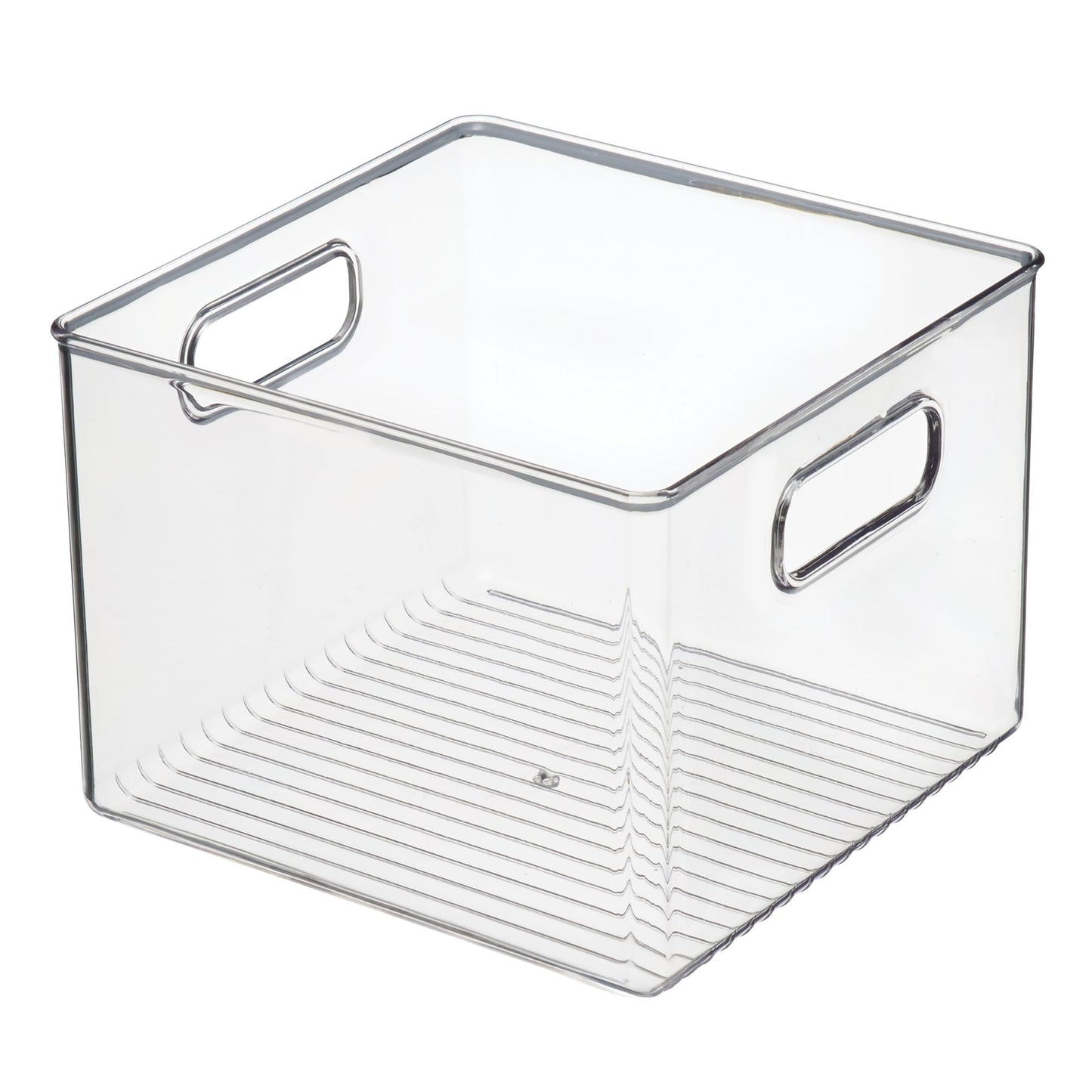 iDesign Pantry Storage Bin with Handles for Kitchen Cabinets or Fridge - Clear - Made in USA