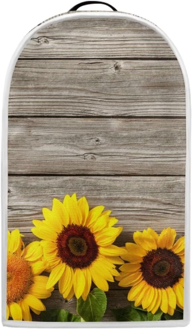 Wood Sunflower Blender Dust Cover, Fingerprint Protection for Stand Mixer or Coffee Machine, Stain Dust Resistant with