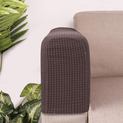 BESPORTBLE Furniture Armrest Protectors, Universal Elastic Sofa Stretch Armrest Cover, 2Pcs (Dark Coffee)