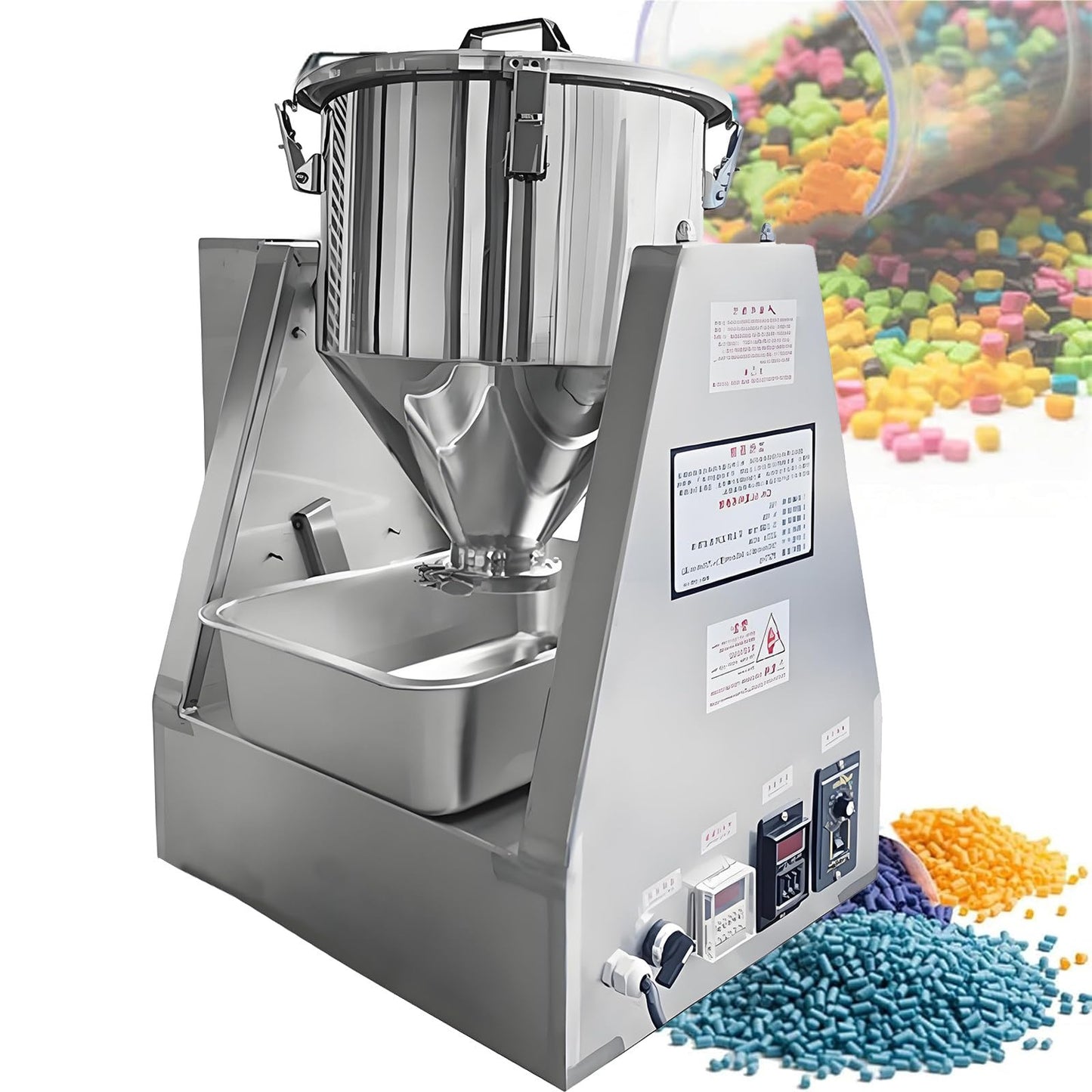 YDBMY 5L/10L/20L/40L Lab Dry Powder Mixer Mixing Machine Particle Blender Powder Mixer Granual Blender for Food Ch-emical Medical 10L
