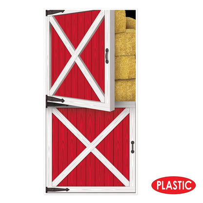 Beistle 2 Piece Plastic Western Barn Door Decorations For Farm Theme Birthday Party Supplies, Celebrating With You Since 1900