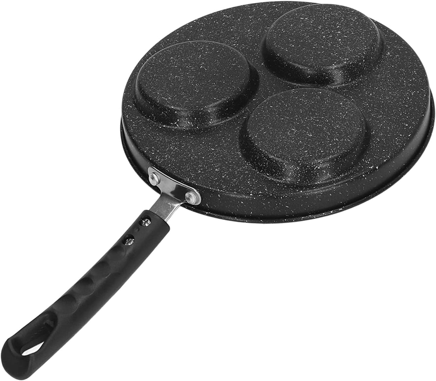 Cast Iron 3 Cups Non-Stick Omelet Pan, Easy to Clean, Electric Stovetop Compatible