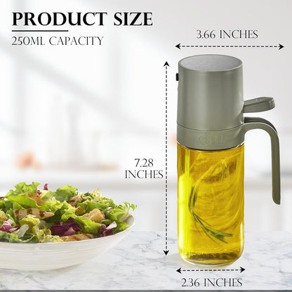 250ml/8.3oz KITEXPERT Olive Oil Sprayer for Cooking - Versatile Olive Oil Spray Bottle for Cooking - Oil Spritzer