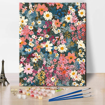 16"x20"(Frameless) Abstract Paint by Number for Adults Flowers Adults' Paint-by-Number Kits Floral Acrylic Painting by