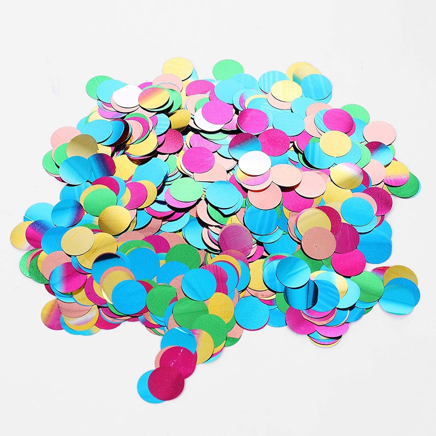 Rainbow Confetti Balloons, 25 Pcs Thickened 12 Inch Clear Latex Balloons with Colorful Confetti for Graduation,