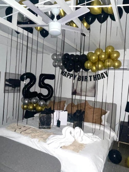 50 Balloon Number - Black 40 Inch Birthday Decorations | Big Digital Balloons for Weddings & Anniversaries