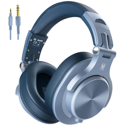 OneOdio A71 Hi-Res Studio Recording Headphones - Wired Over Ear Headphone with SharePort, Monitoring Mixing Foldable Headset with Stereo Sound, 3.5/6.35MM Jack for PC Computer DJ Guitar-Sky Blue