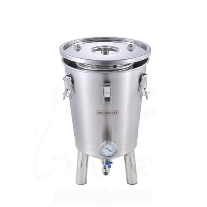 Fermentation tank with chiller for home brewing Stainless steel conical fermenter with cooling system Craft beer Brewery 17 gallon