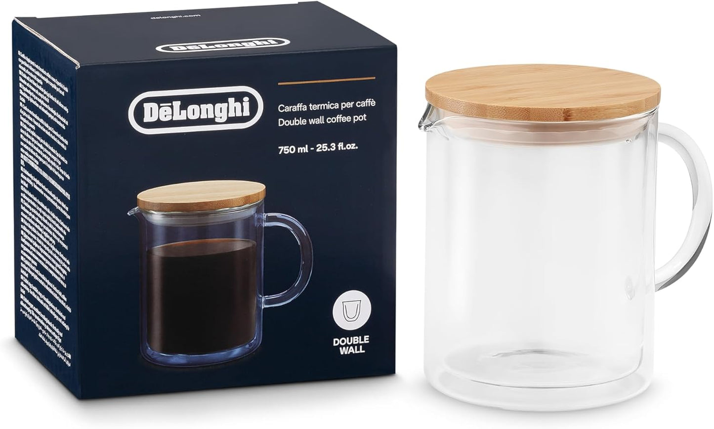 25 oz De'Longhi Double Wall Glass Coffee Pot