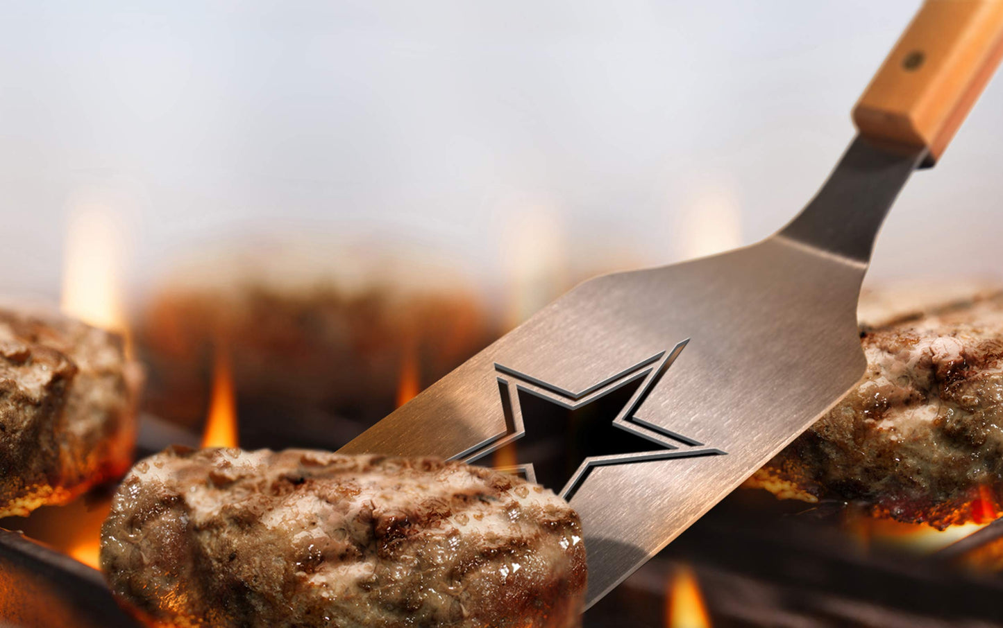 YouTheFan NFL Dallas Cowboys Classic Series 3-Piece BBQ Set , Stainless Steel, 22" x 9"