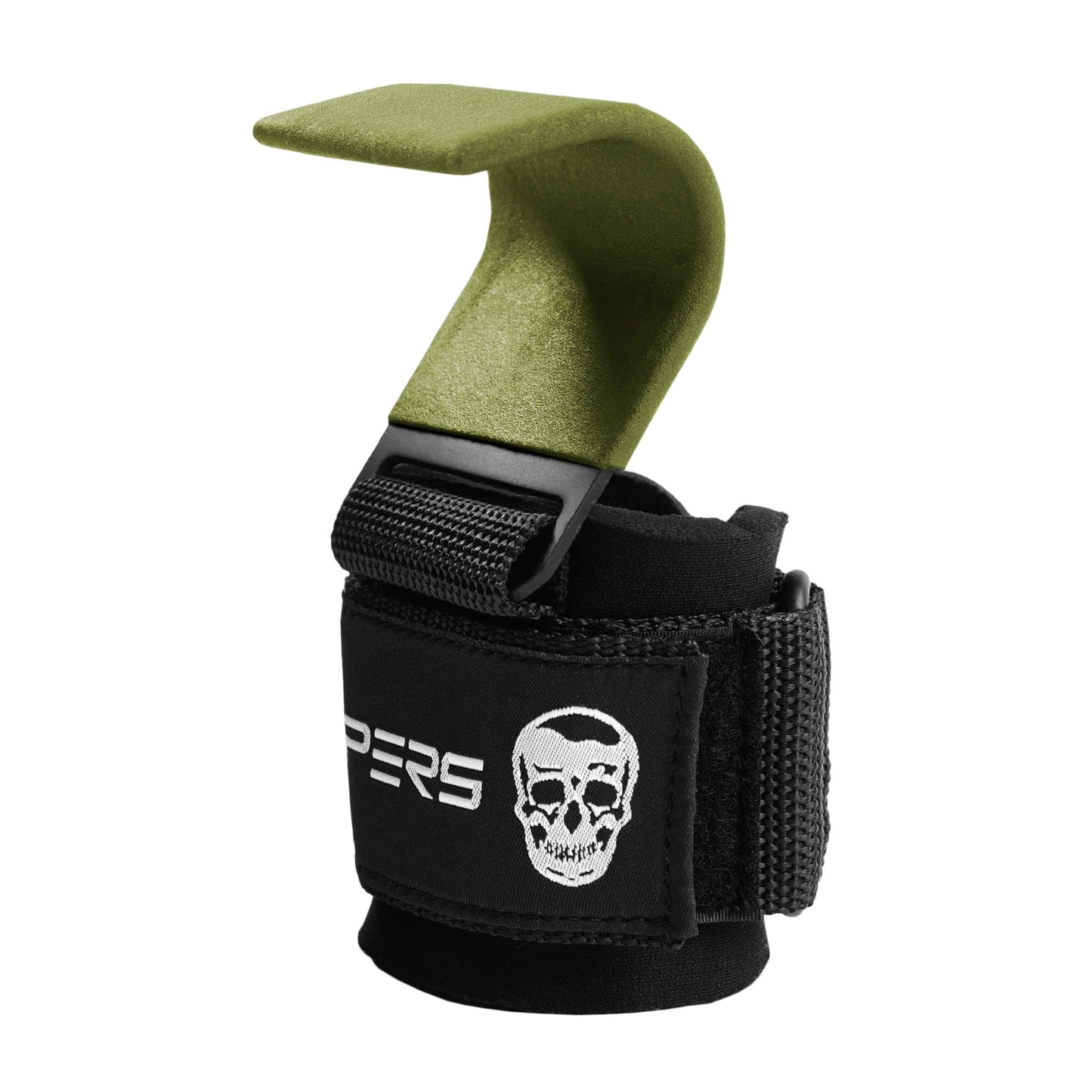 Gymreapers Weight Lifting Hooks (Pair), Heavy Duty Power Wrist Straps Hand Grip Support For Deadlifts, Pull Ups, Shrugs - Gym Gloves For Men and Women
