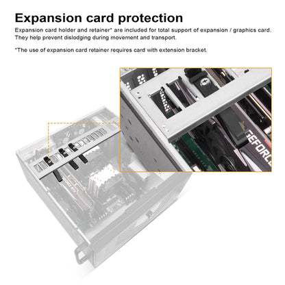 Silverstone RM42-502 4U rackmount Server Chassis with Liquid Cooling Compatibility, SST-RM42-502