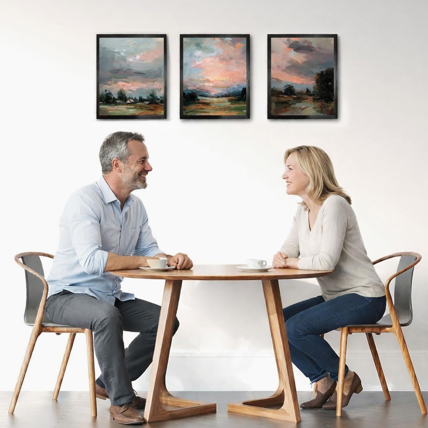 FUHYGU Diamond Painting Kits 3 Pack 9.8x11.8 Inches – Rustic Farmhouse Landscape Sunset Scenery, DIY Full Drill Diamond Art for Adults Beginners, Country Wall Decor Aesthetic Home Gift