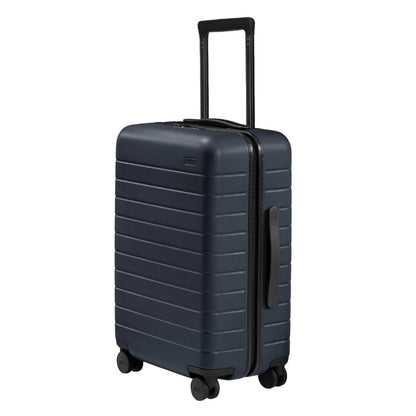 Away Bigger Carry-On Luggage - 23-Inch Lightweight Hardside Suitcase with 360° Spinner Wheels, Interior Compression System, TSA-Approved Lock - Navy Blue
