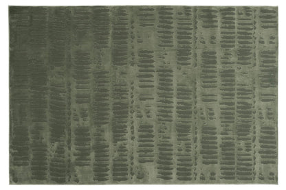 Revival Rugs Shell 5'x8' Area Rugs for Living Room Bedroom Dining Room - Washable, 100% Recycled, Oeko-TEX Certified, Modern, Medium Pile, Green