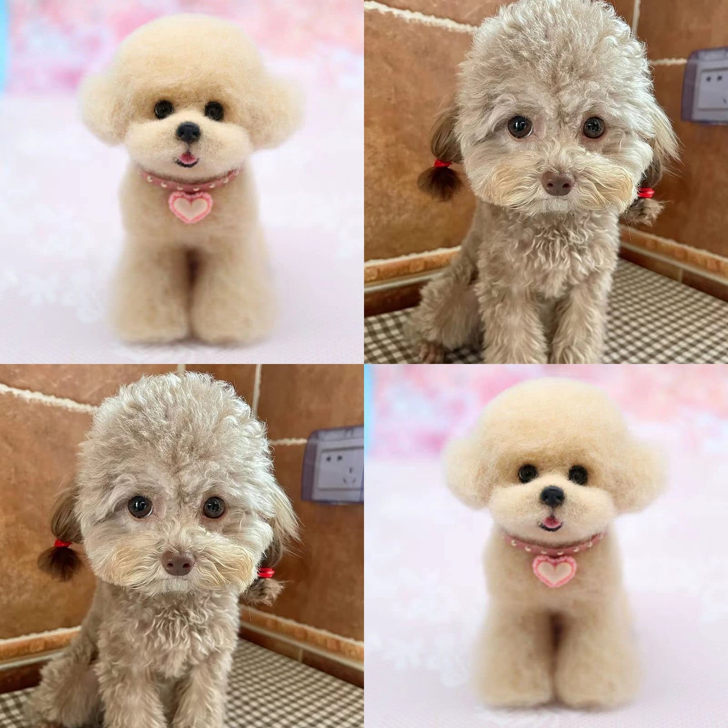 BKDRL Dogs Needle Felt Needle Felting Kit Wool Felting Kit for Beginners Includes All Tools and Instructions (Teddy)